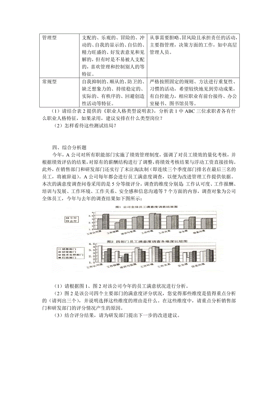 人力资源考试题－技能（人事部门实用工具）_第3页