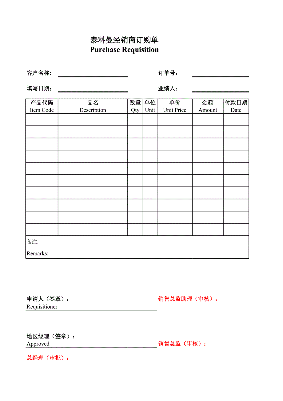 商务管理表格（山谷蓝报告）_第3页