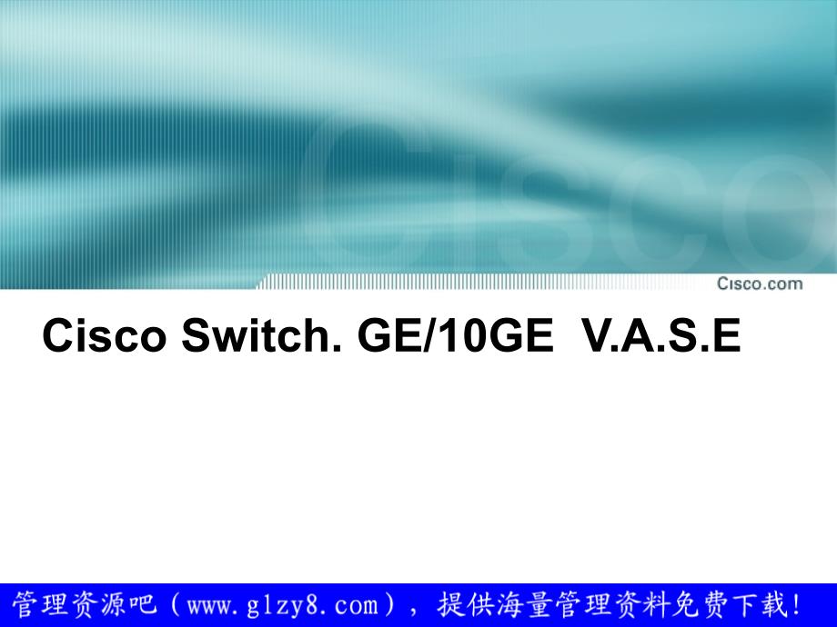 Cisco交换机产品定位（VASE应用） 营销策划－产品管理策略_第1页