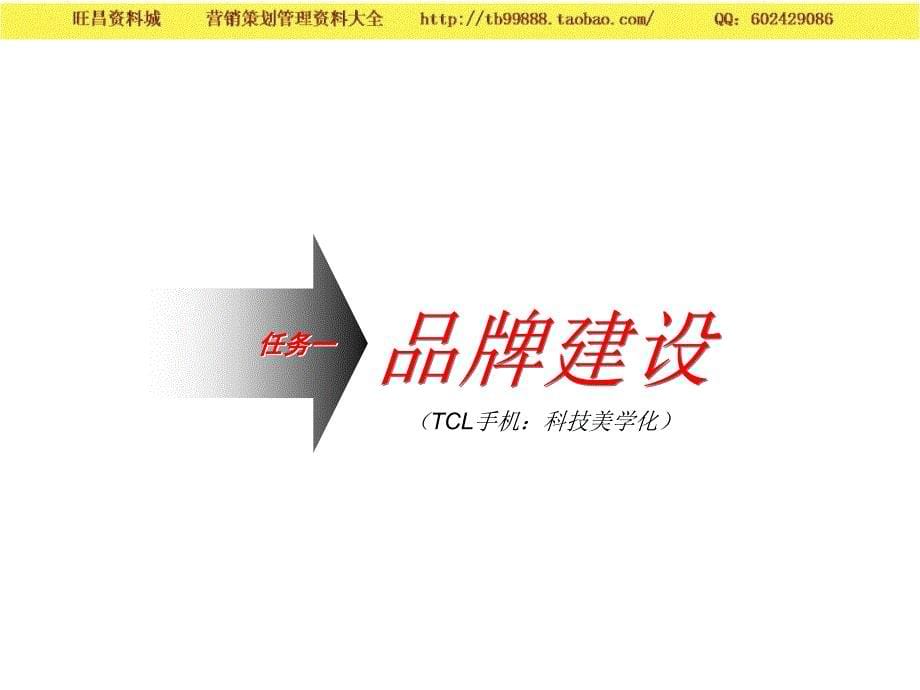 tcl手机品牌建设及产品推广建议－品牌建设_第5页