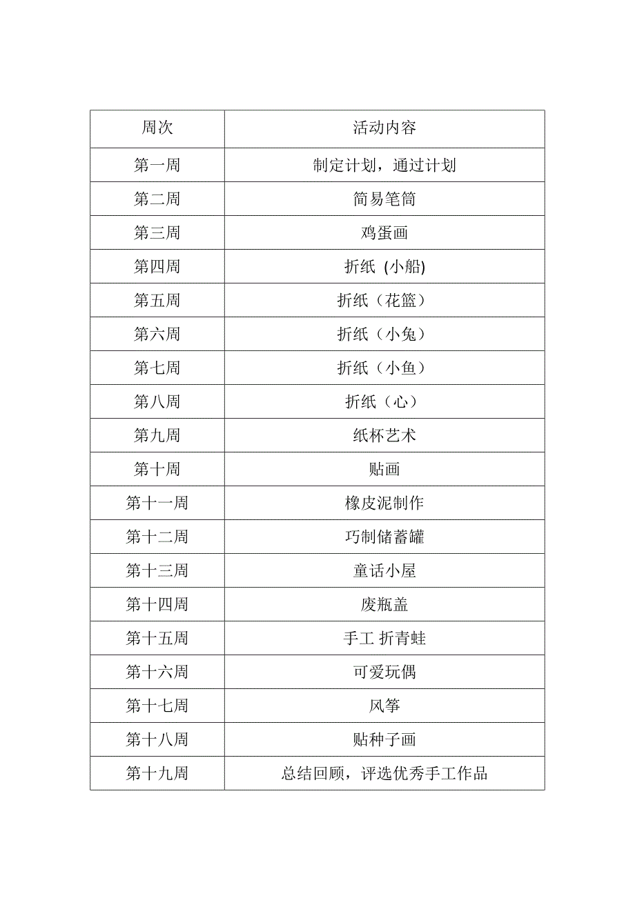 手工制作社团活动计划_第3页