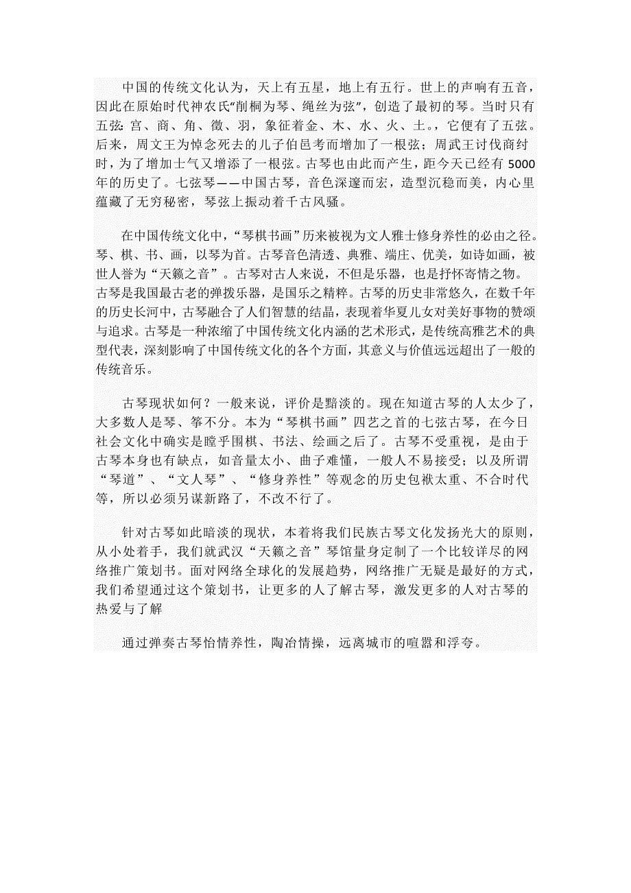 天籁之音琴馆网络推广计划书_第2页