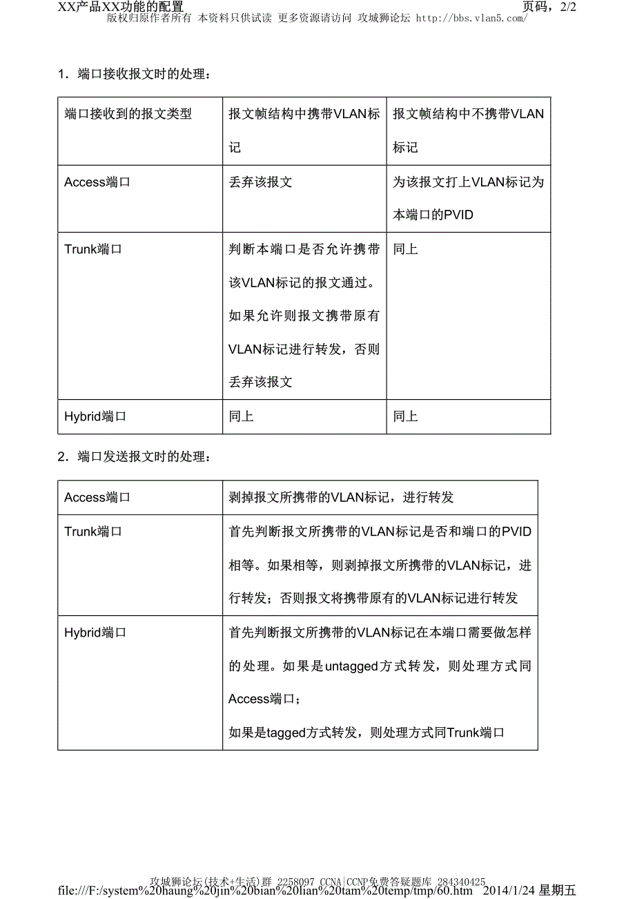 H3C交换机配置实例－端口配置 交换机端口链路类型介绍_第2页