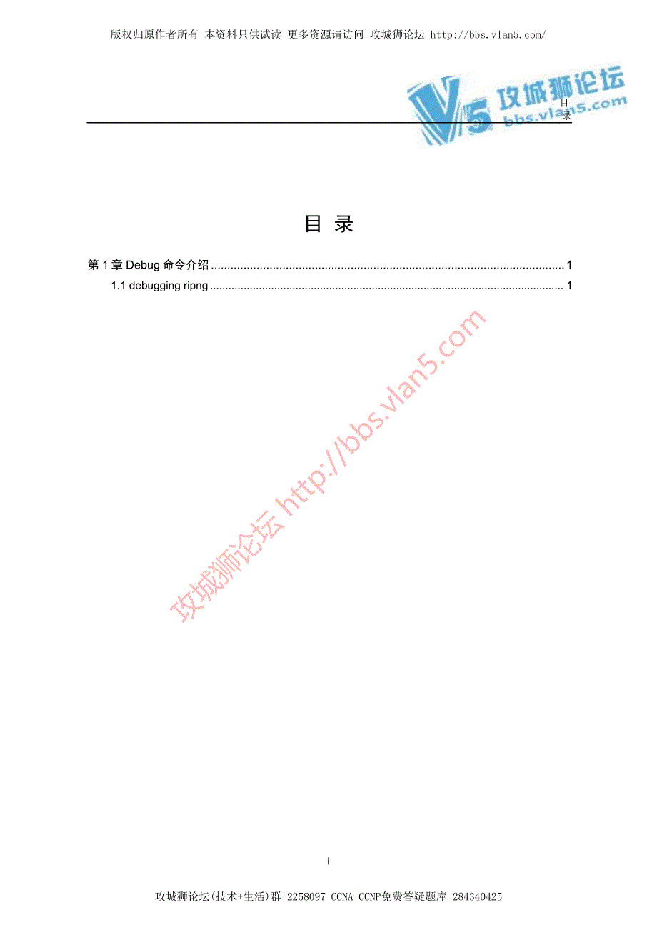 最新H3C排错_Ripng模块Debug命令详解（金炜）_第1页