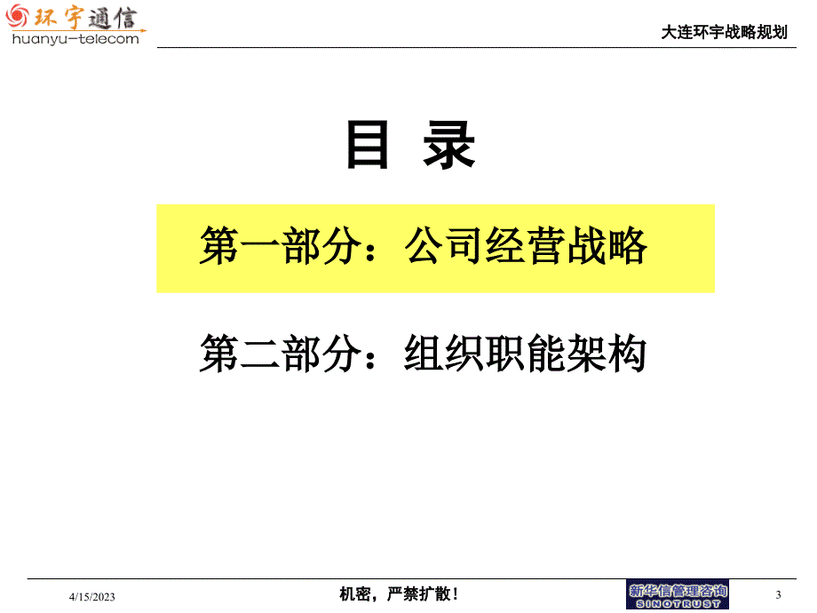 大连环宇经营战略与组织报告_第3页