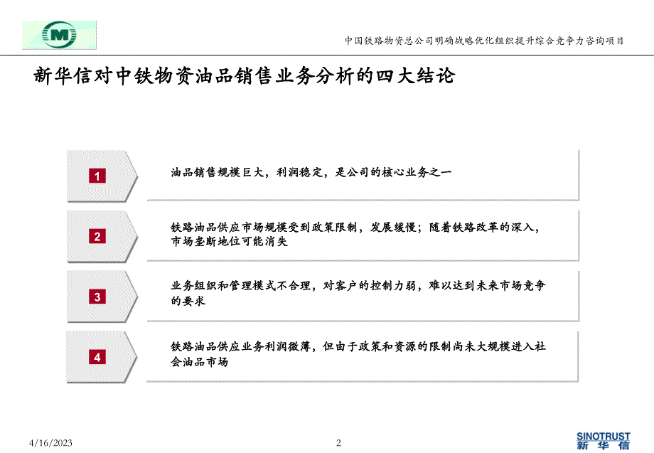 中铁物资油品业务内部诊断报告cong_第2页