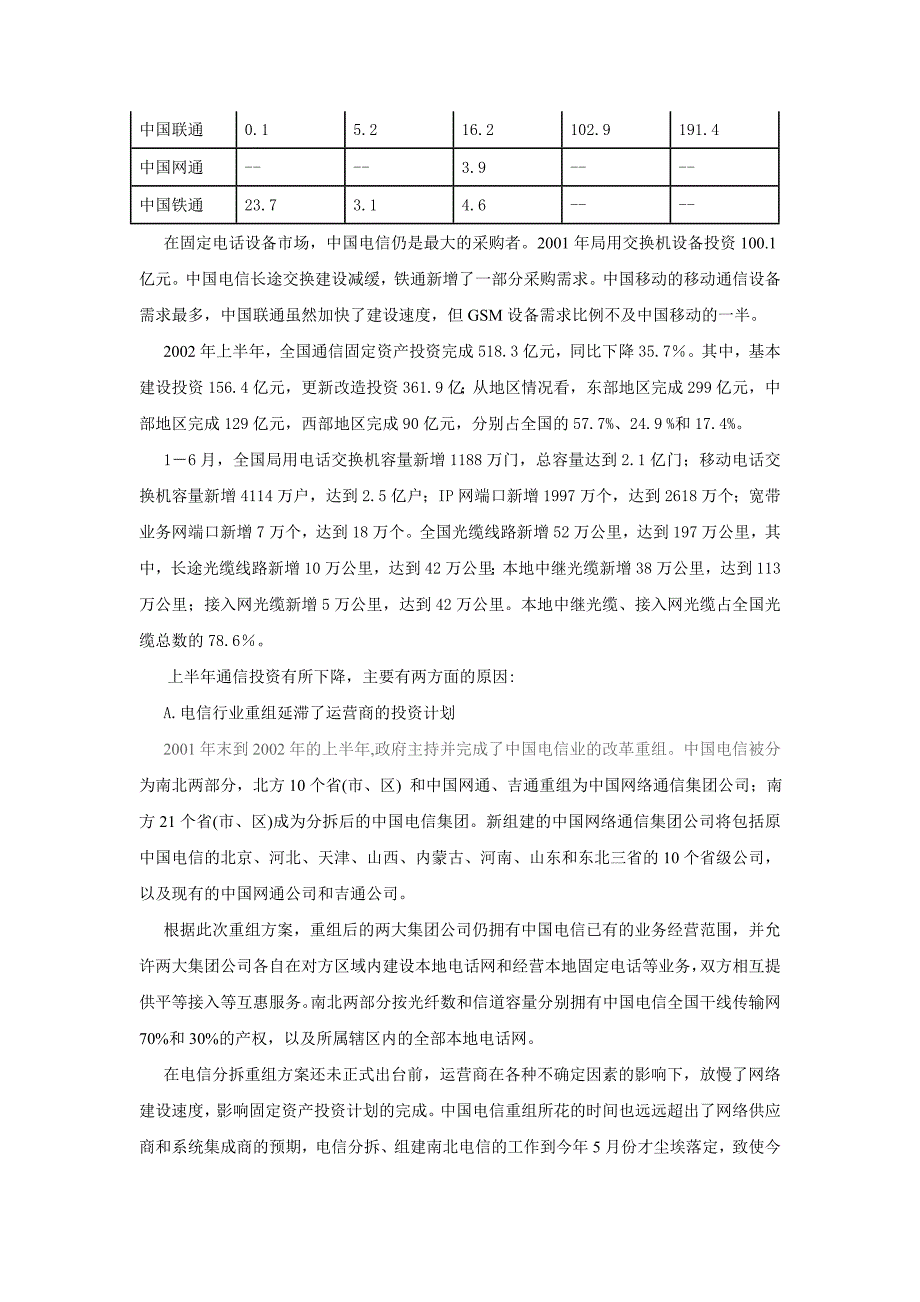 2002年的中国电信市场_第4页