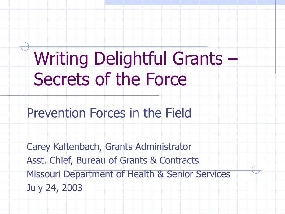 Writing Delightful Grants-Secrets of the Force_第1页