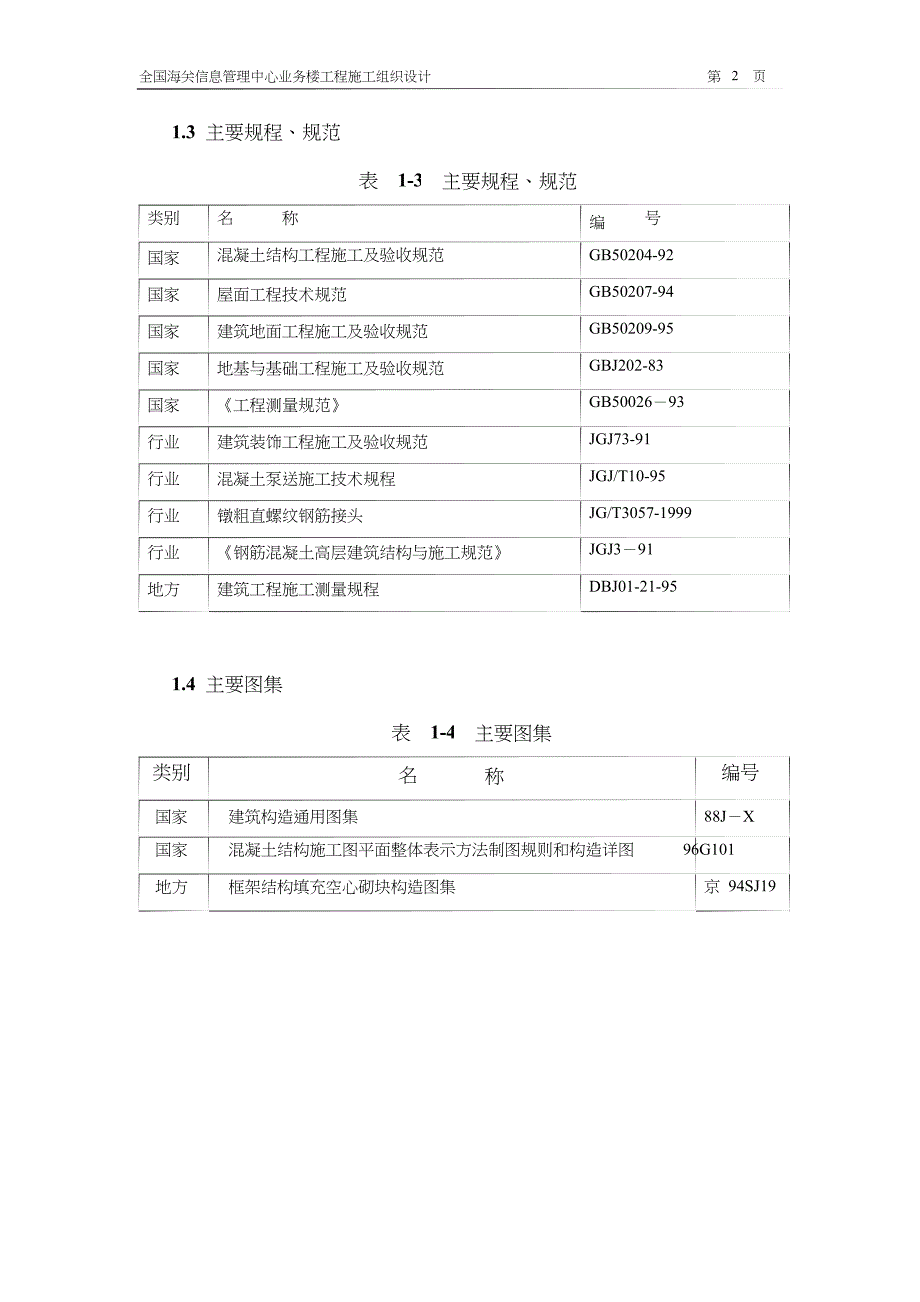 北京六建工程公司海关信息管理中心施工组织设计方案_第4页