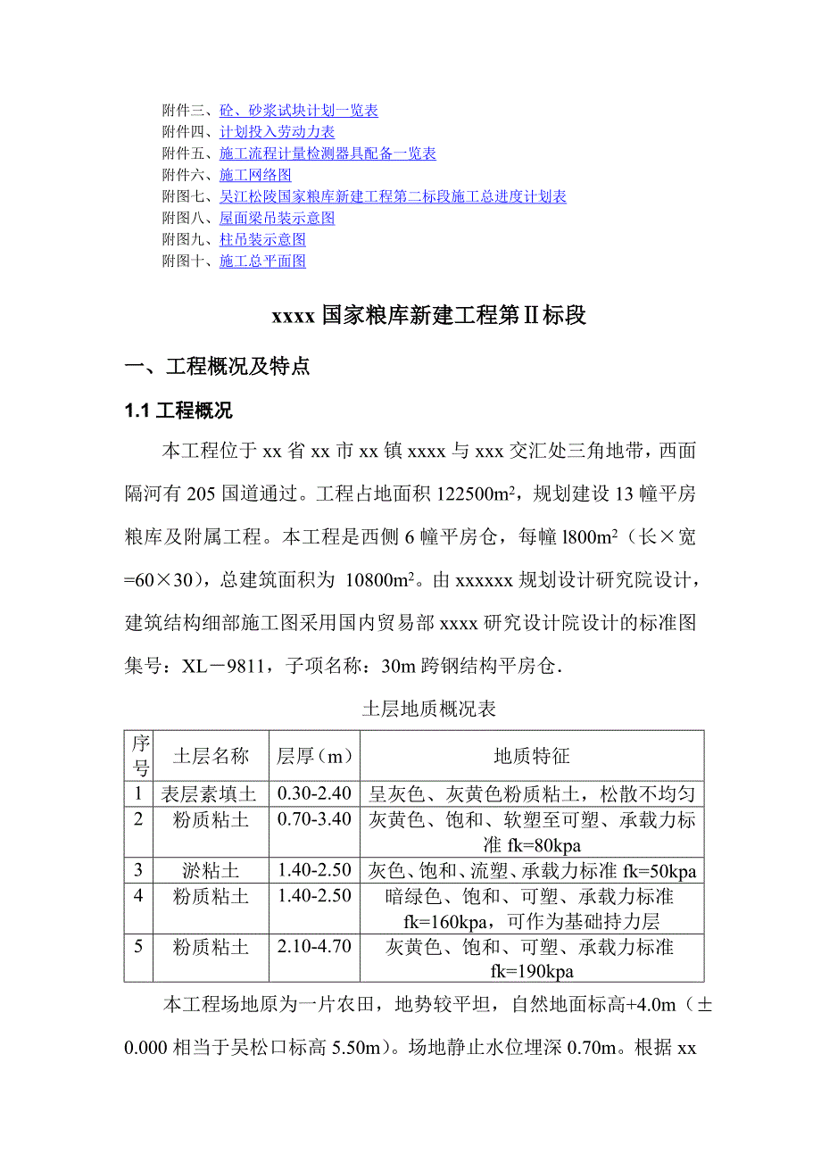 国家粮库施工组织设计_第2页