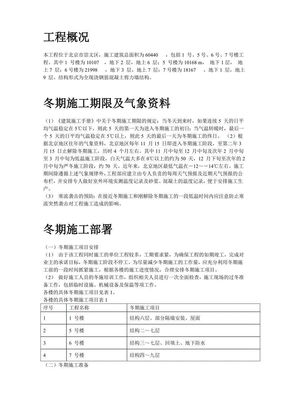 北京项目冬期施工组织设计方案_第2页