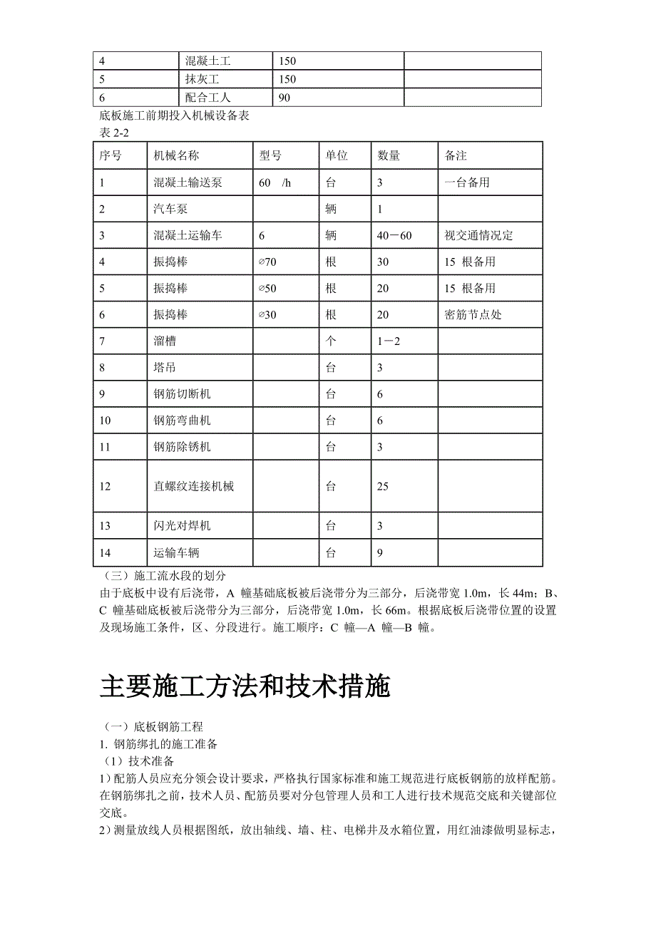 北京SOHO现代城地下室底板施工_第3页