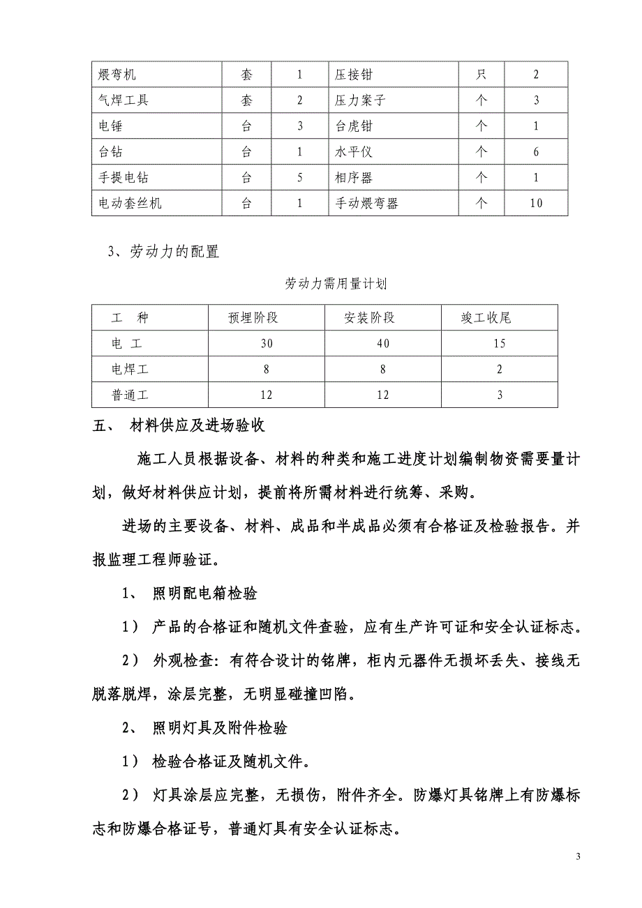 标段招、投标电气工程施工组织设计方案_第3页