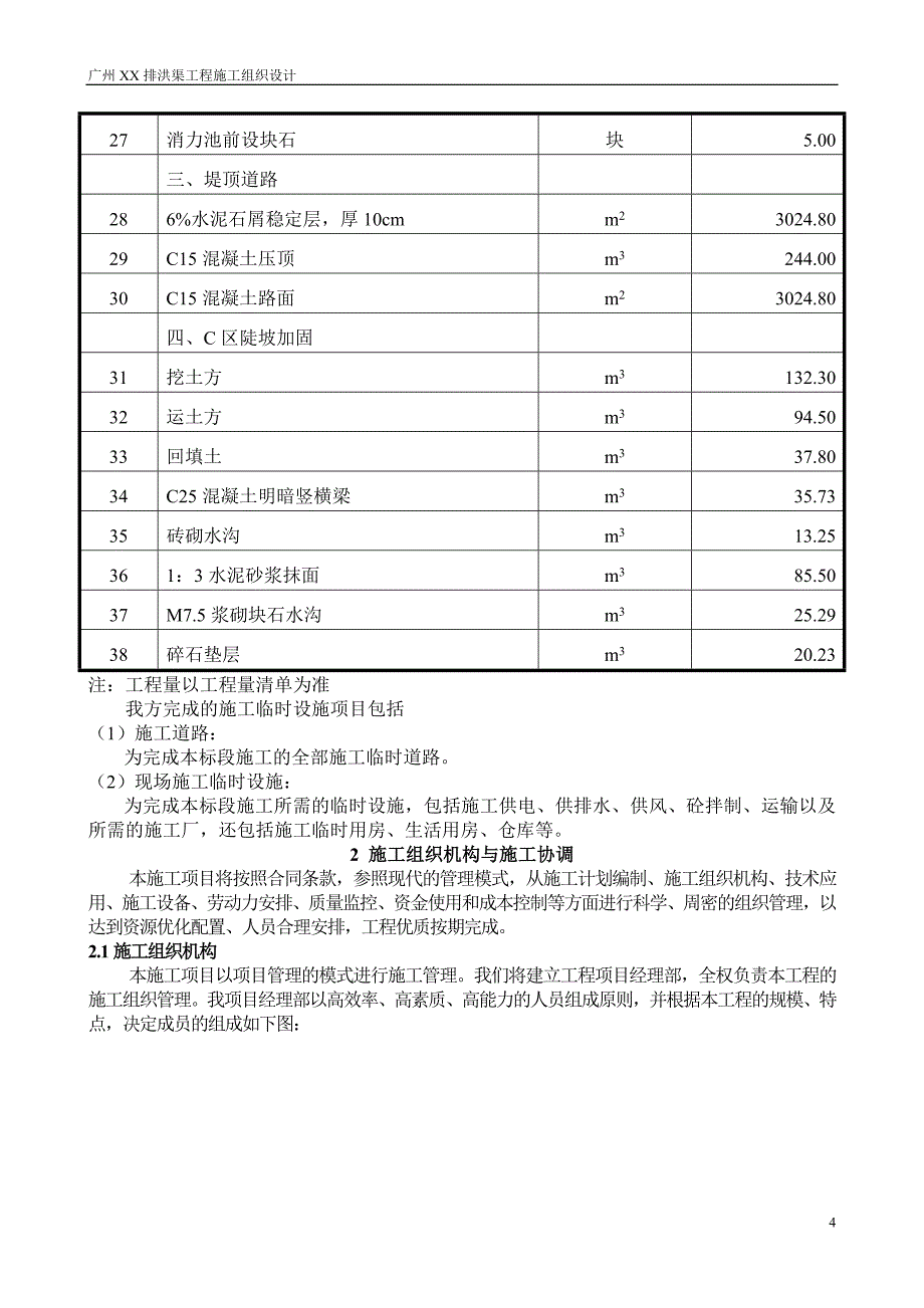 广州排洪渠工程施工组织设计方案_第4页