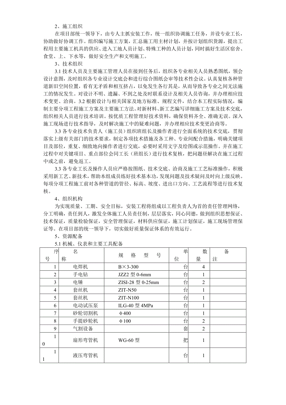 大厦锅炉房改造工程施工组织设计_第3页