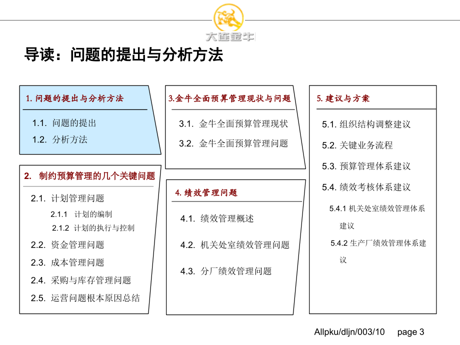 大连金牛股份有限公司全面预算管理体系诊断与建议报告_第3页