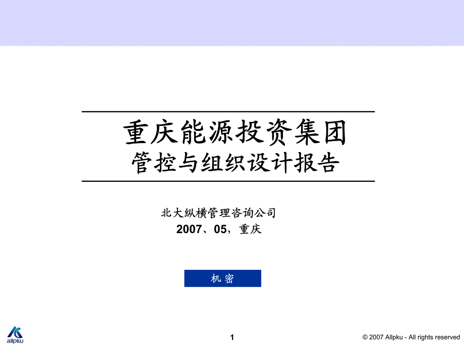 重庆能投管控体系及组织结构设计－最终版_第1页