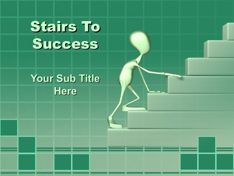 stairs_of_success－商业管理PPT模板_第1页