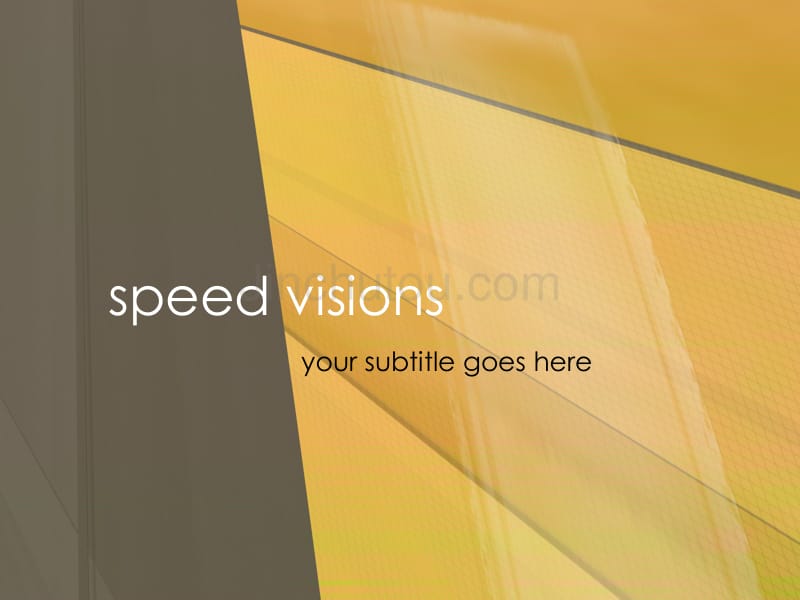 speed_visions－商业抽象PPT模板_第1页