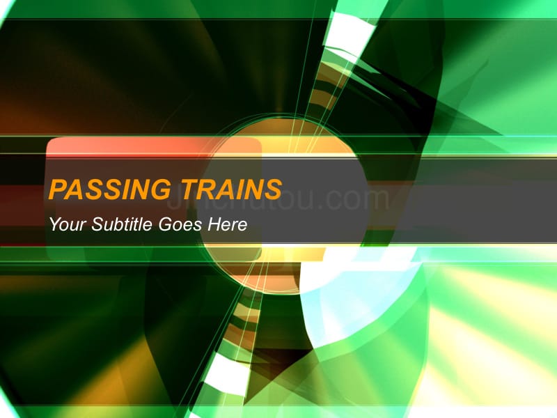 passing_trains－商业抽象PPT模板_第1页