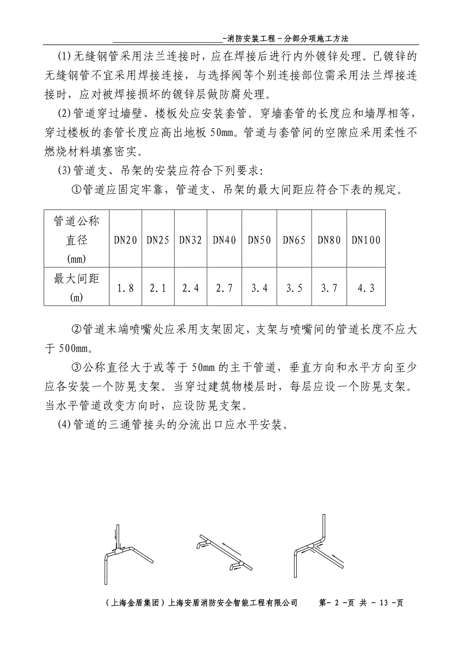 消防安装工程施工组织设计 气体安装_第2页