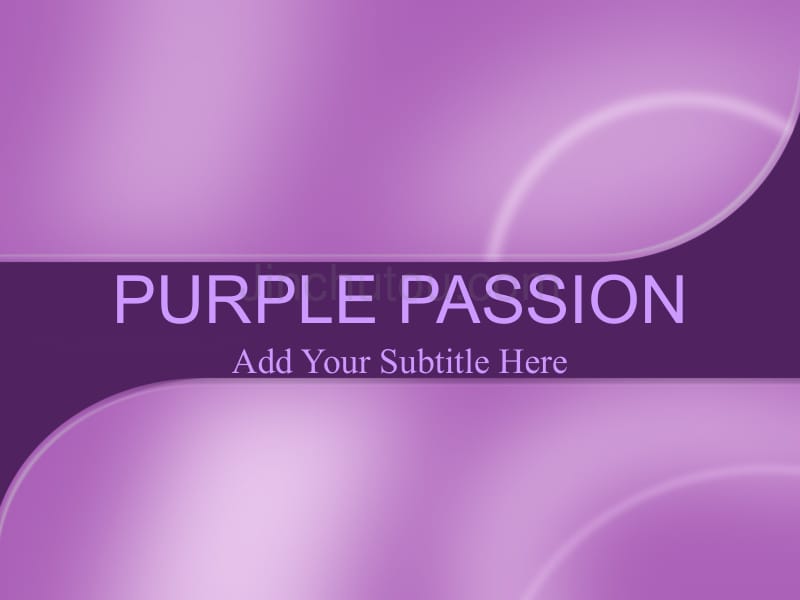 purple_passion－商业抽象PPT模板_第1页