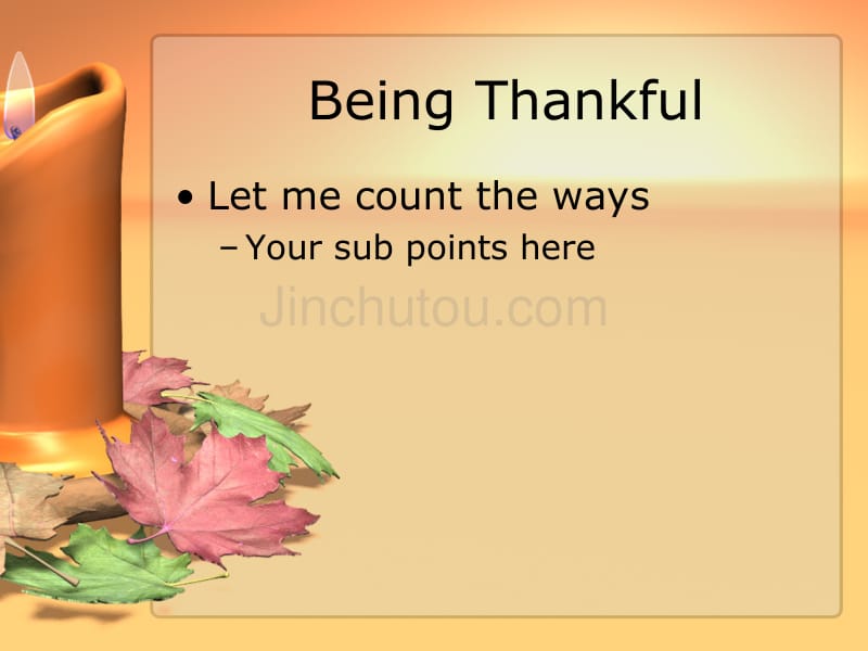 thankfulness－假日PPT模板_第2页