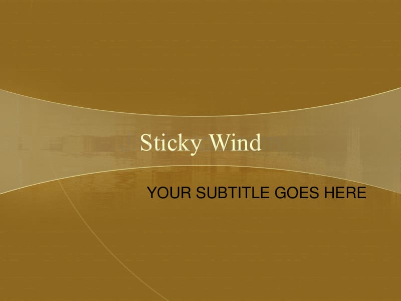 sticky_wind－商业抽象PPT模板_第1页