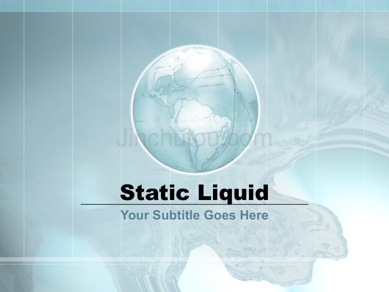 static_liquid－商业管理PPT模板_第1页