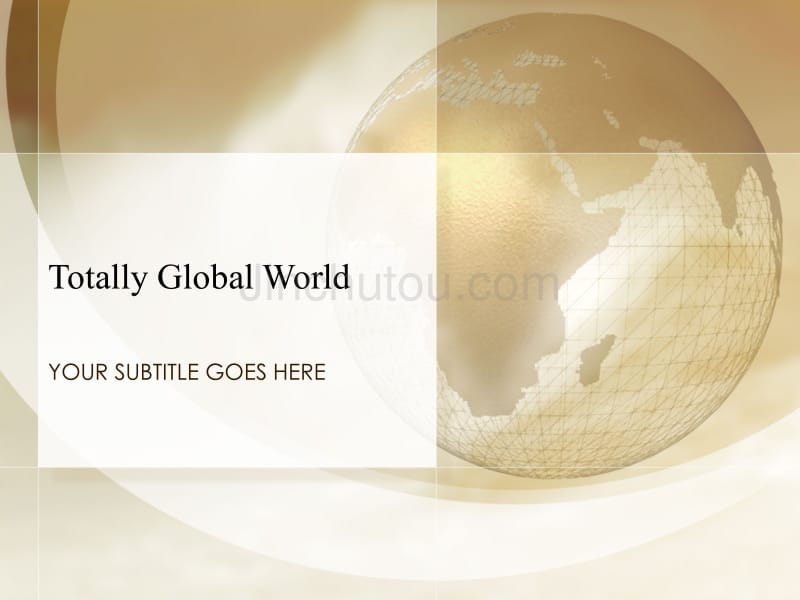 totally_global_world－商业管理PPT模板_第1页