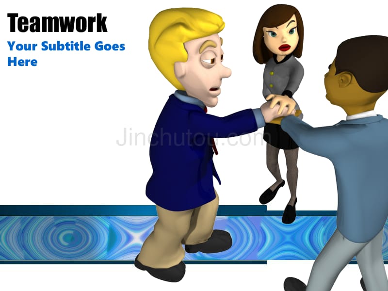 teamwork－商业管理PPT模板_第1页