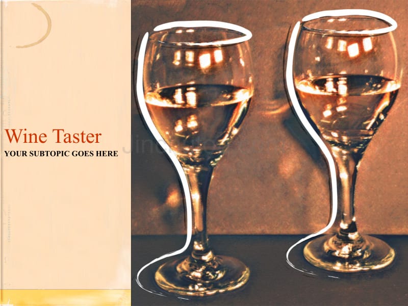 wine_taster－家庭PPT模板_第1页