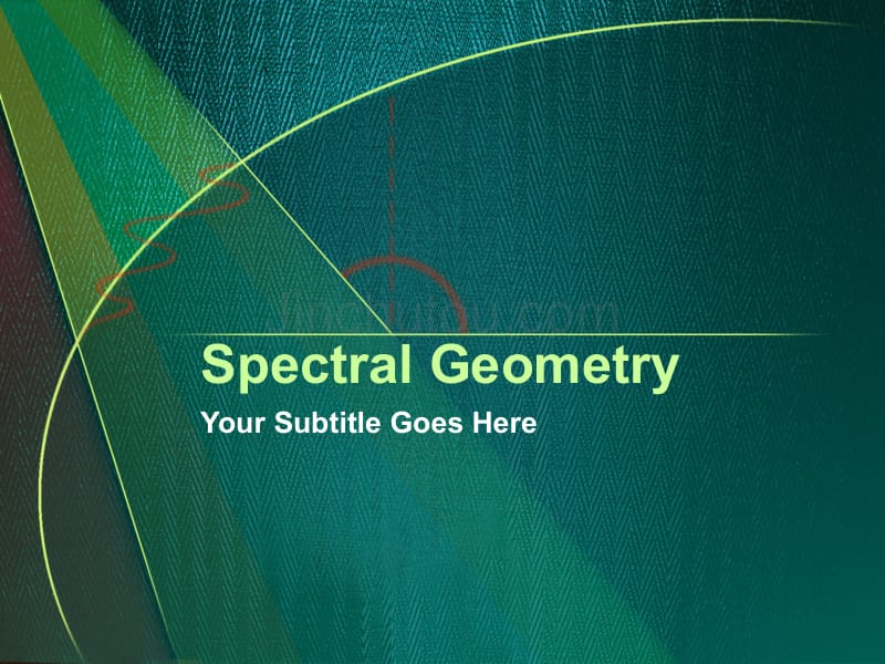spectral_geometry－商业抽象PPT模板_第1页