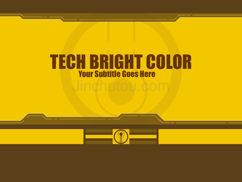 tech_bright_color－商业抽象PPT模板_第1页