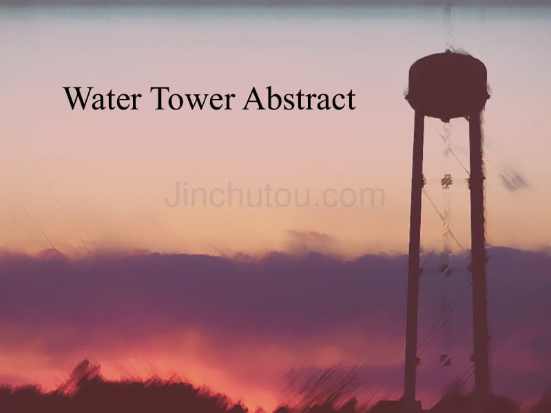 water_tower_abstract－商业抽象PPT模板_第1页