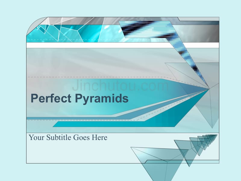 perfect_pyramids－商业抽象PPT模板_第1页