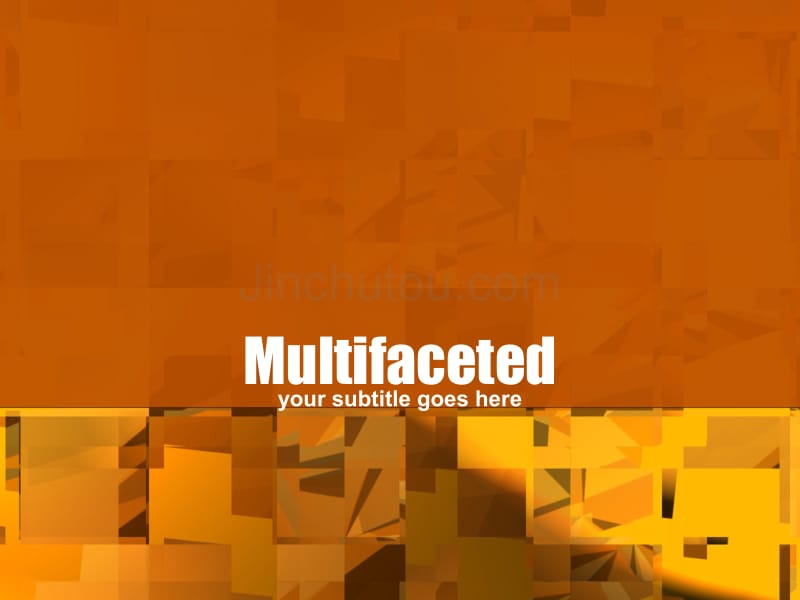 multifaceted－商业抽象PPT模板_第1页