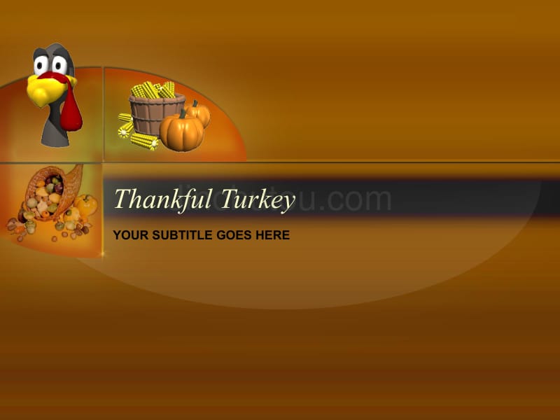 thankful_turkey－假日PPT模板_第1页