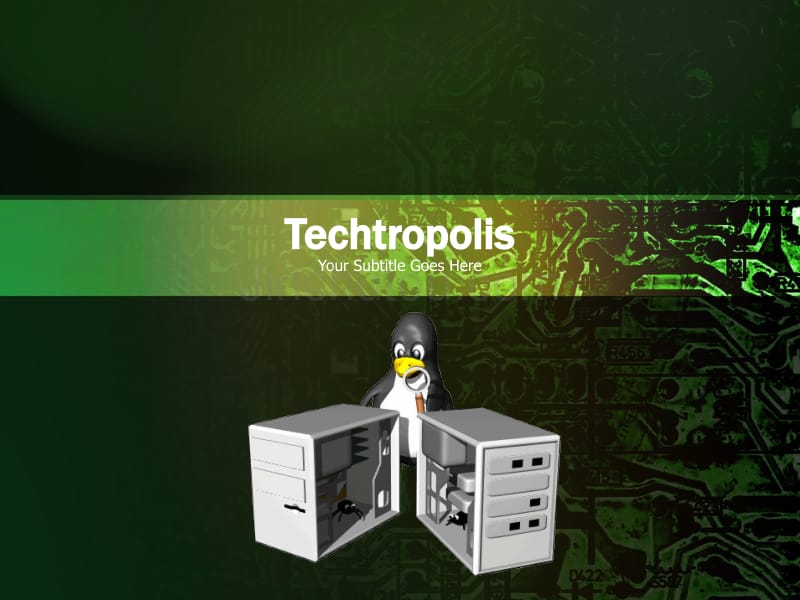 techtropolis－技术类PPT模板_第1页