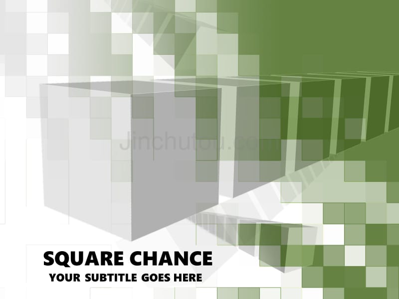 square_chance－商业抽象PPT模板_第1页