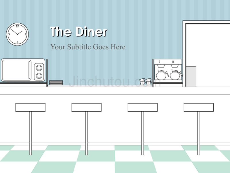 the_diner－商业管理PPT模板_第1页