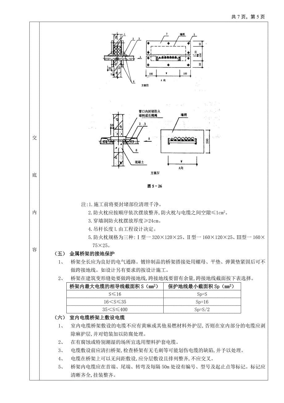 室内电缆桥架安装工程技术交底文档（电气工程）_第5页