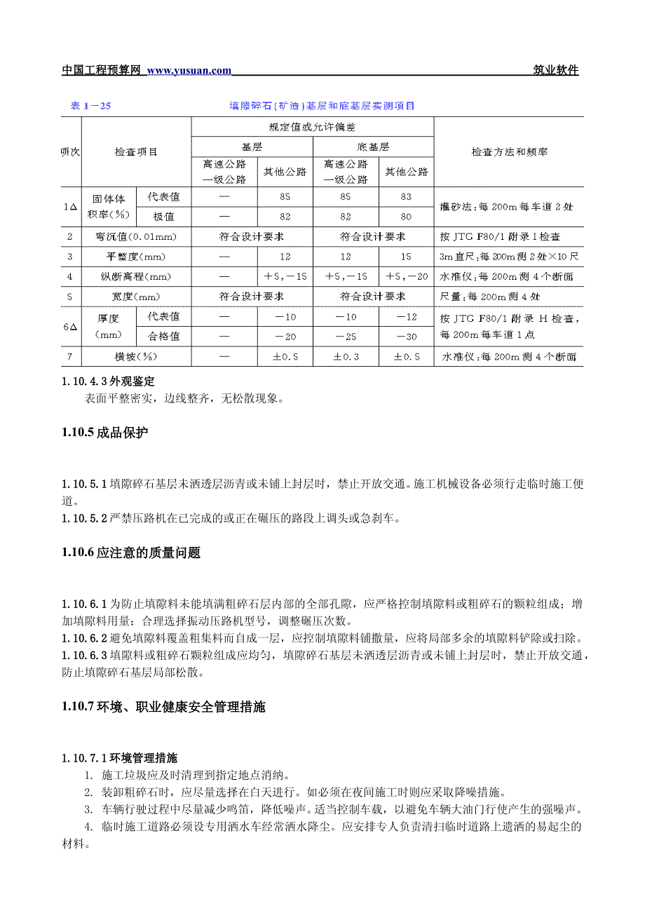 填隙碎石基层和底基层技术交底文档（公路工程）_第4页