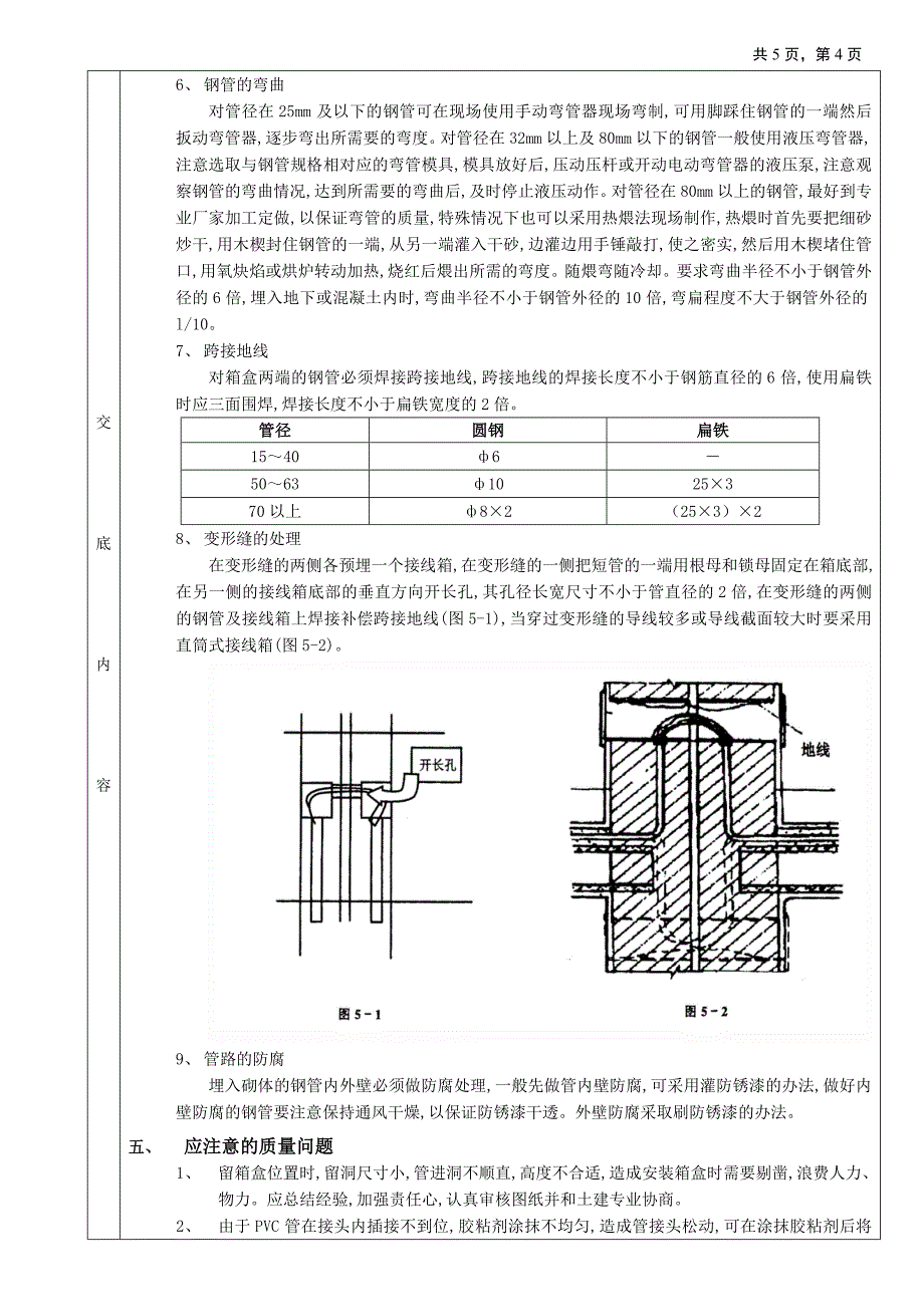 砌体内管路敷设工程技术交底_第4页