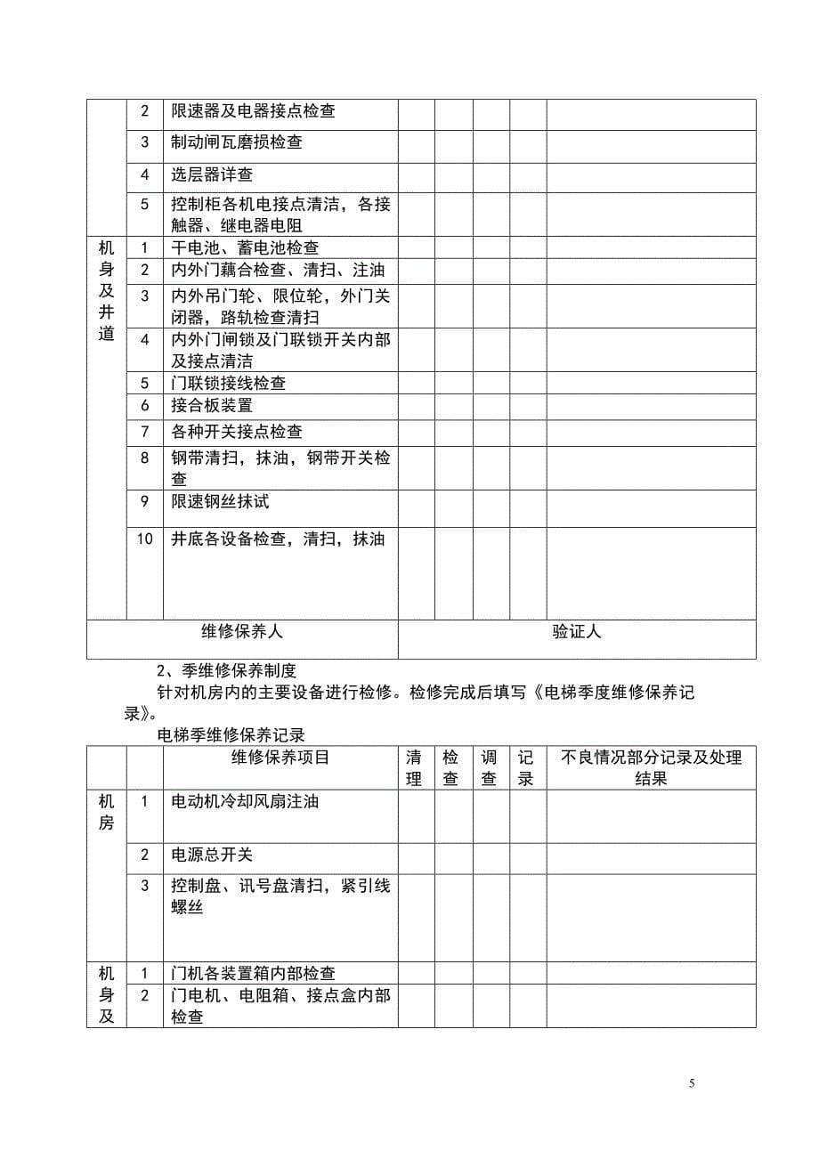 物业公司电梯管理作业手册_第5页