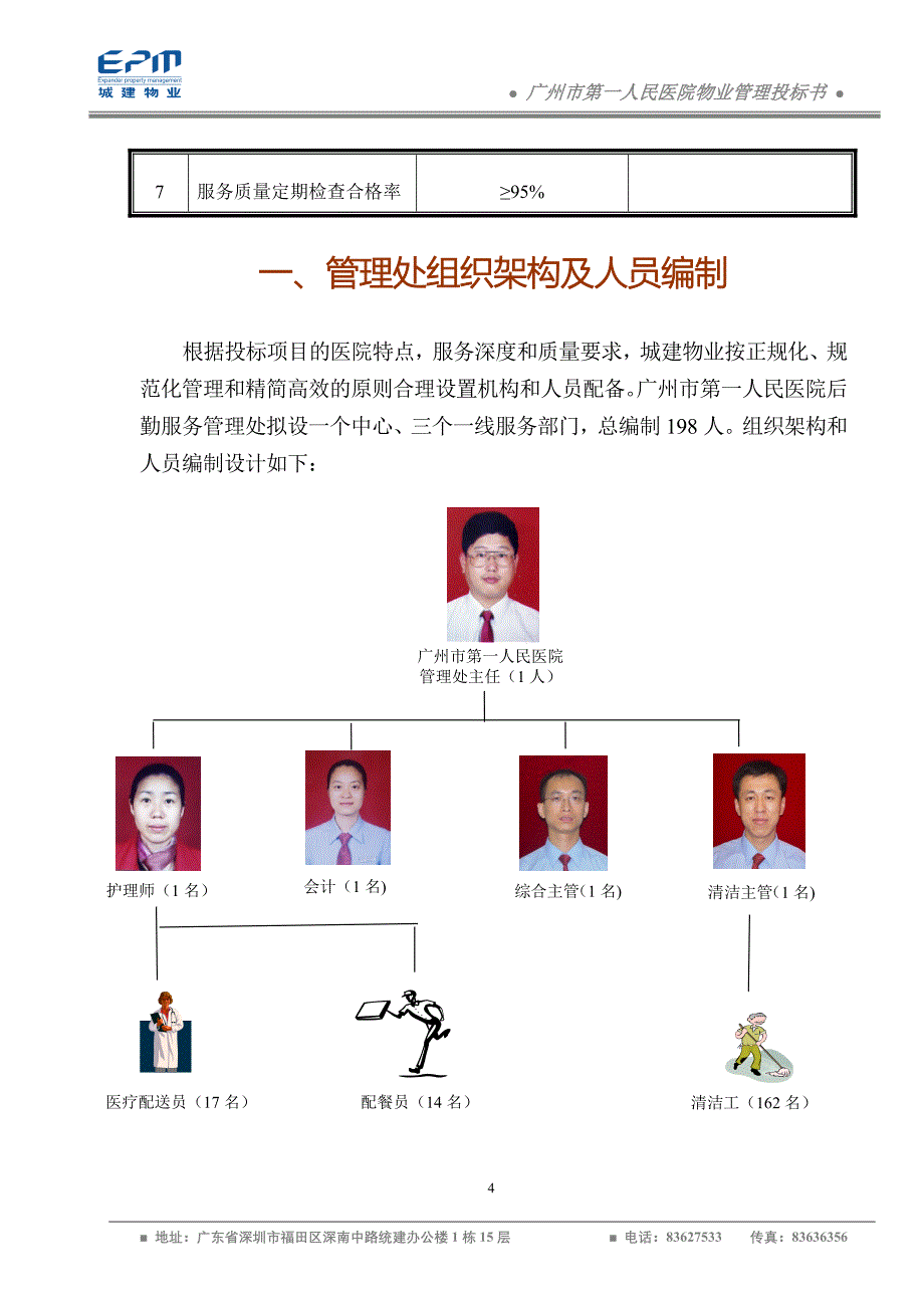 广州市第一人民医院物业管理投标书_第4页