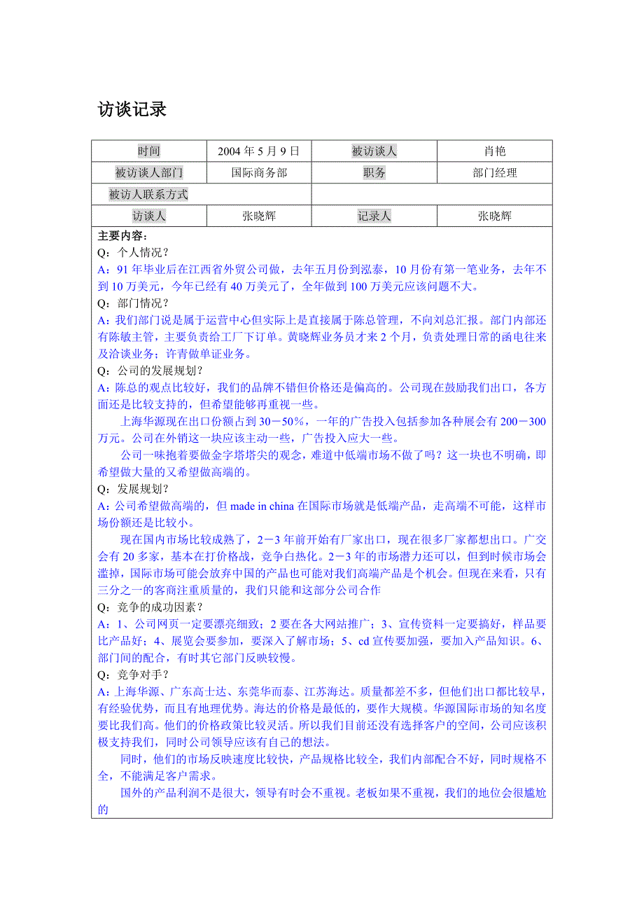 江西鸿泰集团－国际商务部经理肖艳_第1页