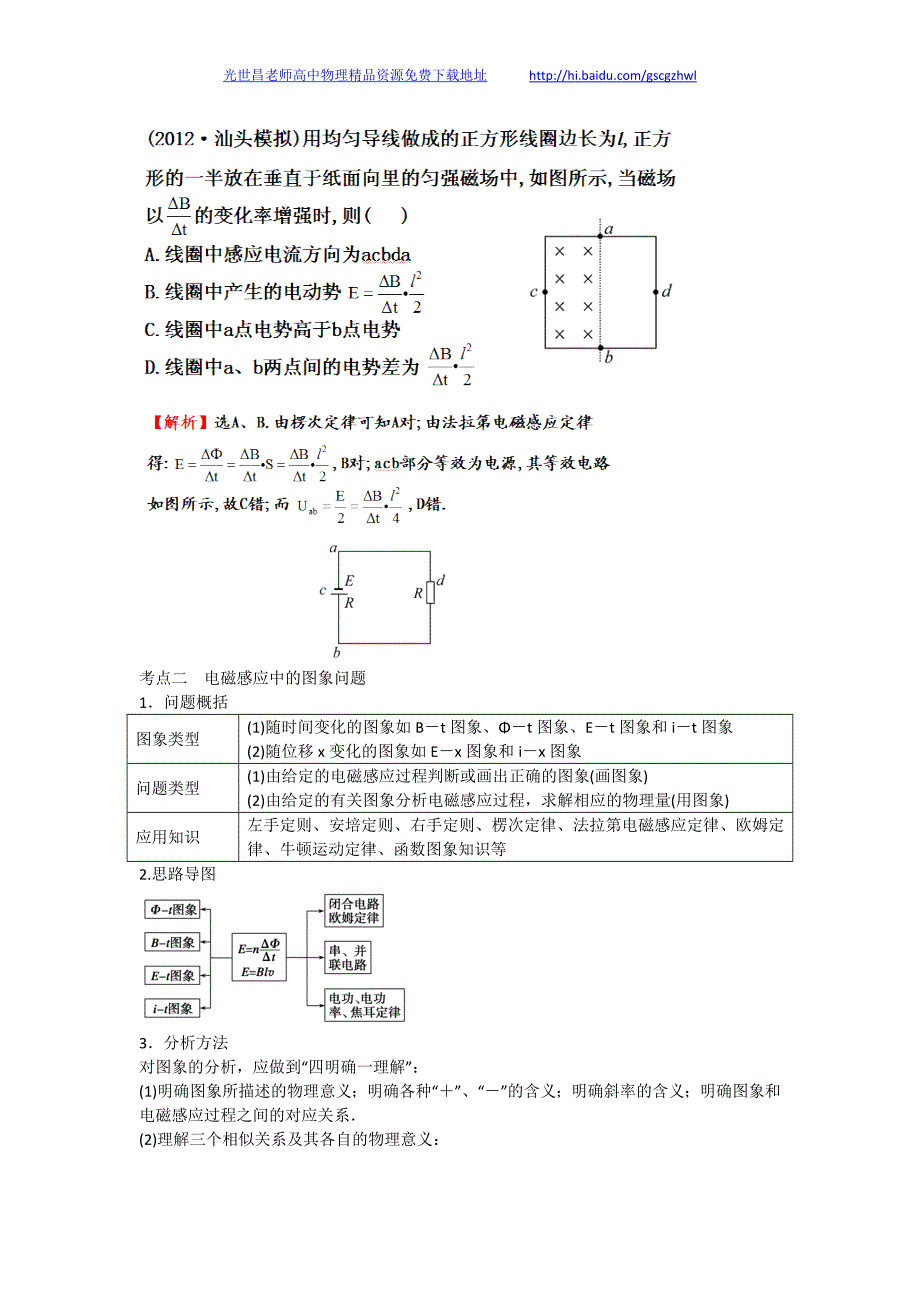 2013版物理一轮精品复习学案 9.3 电磁感应规律的综合应用（选修3-2）_第2页