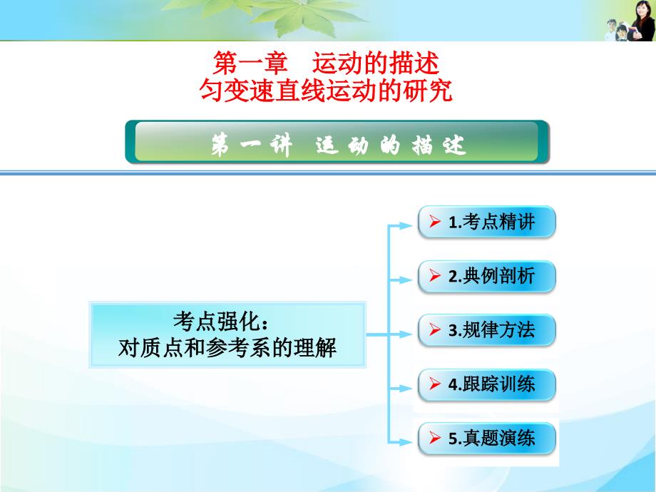 1-01-考点强化对质点和参考系的理解_第1页