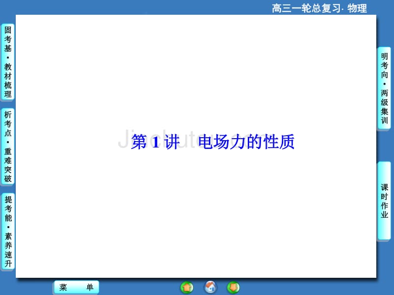 （课堂新坐标）2015年高考物理一轮总复习课件（固考基+抓细节+重落实）6-1 电场力的性质（含13高考、14模拟，84张ppt）_第4页